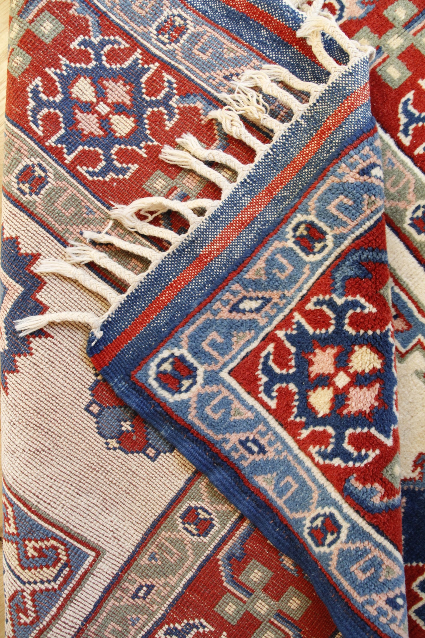 Handmade Vintage Turkish Medium Rug 4'1" X 6'9"