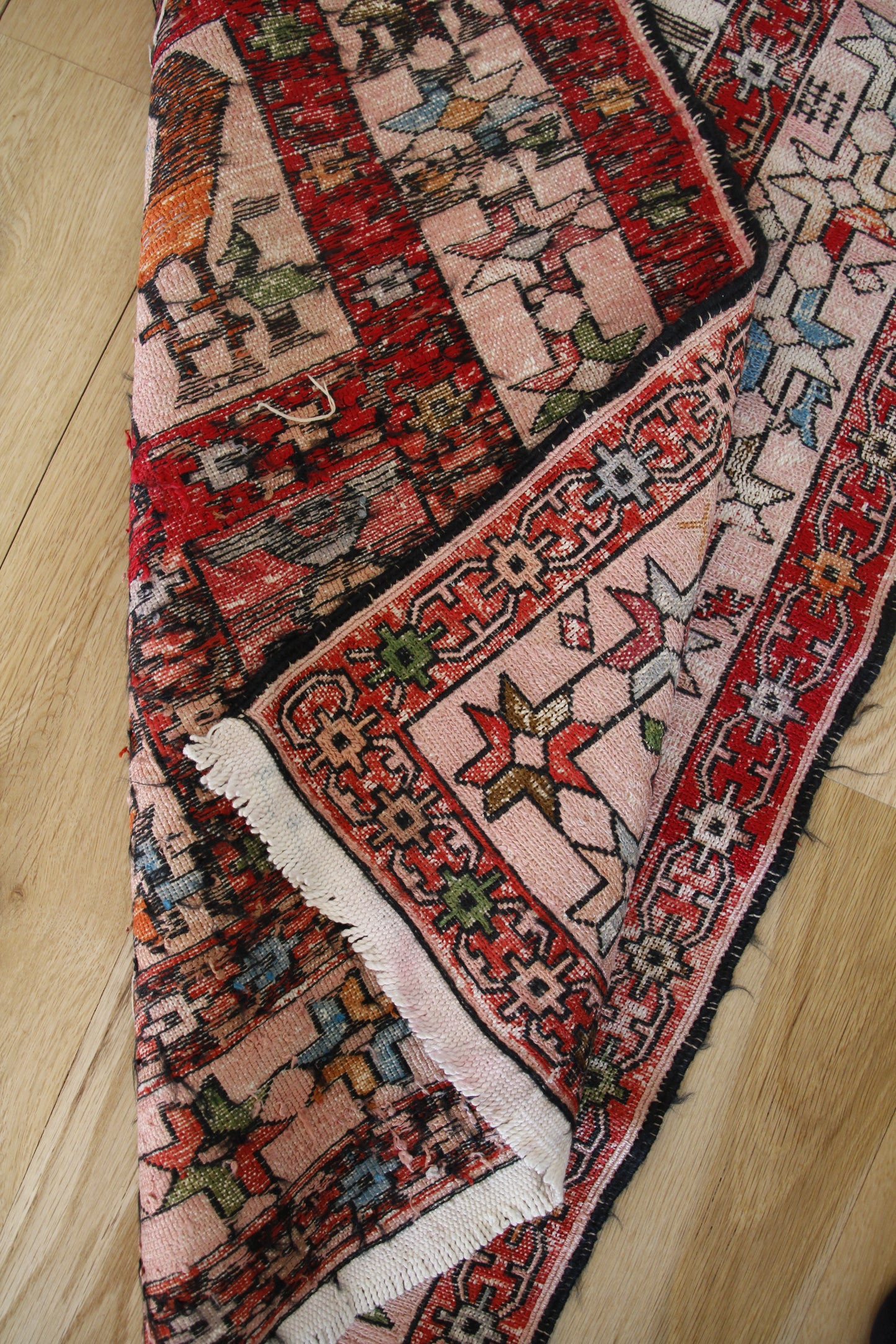 Handmade Vintage Persian Small Rug 2'4" X 3'2"