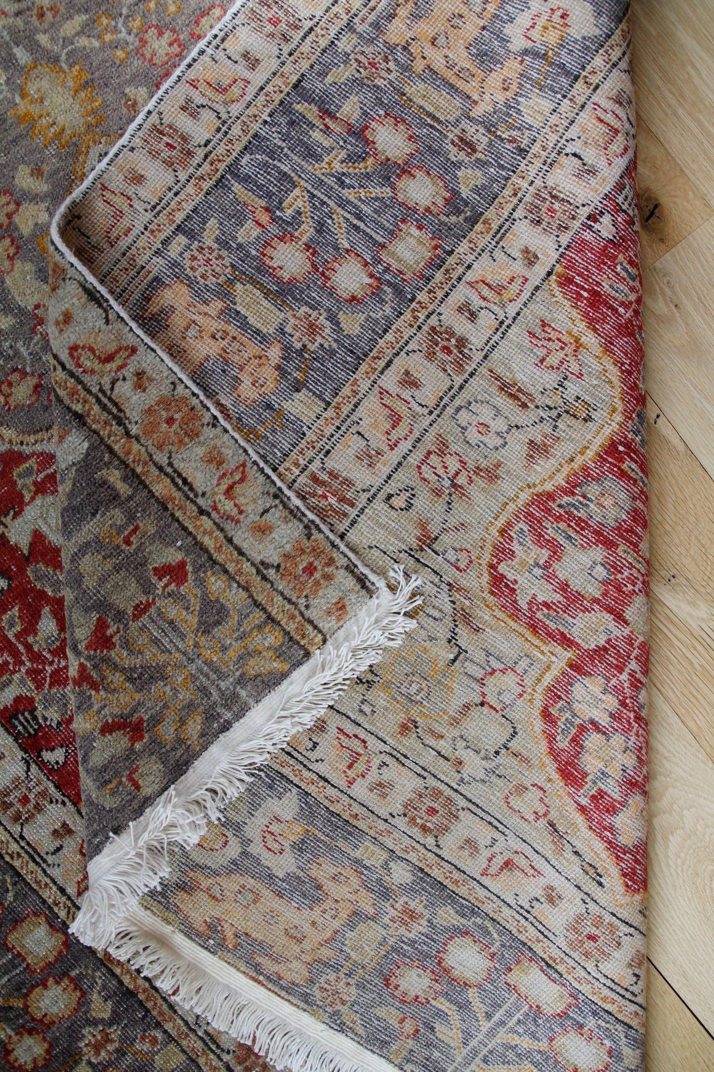 Handmade Vintage Turkish Medium Rug 3'11" X 5'8"