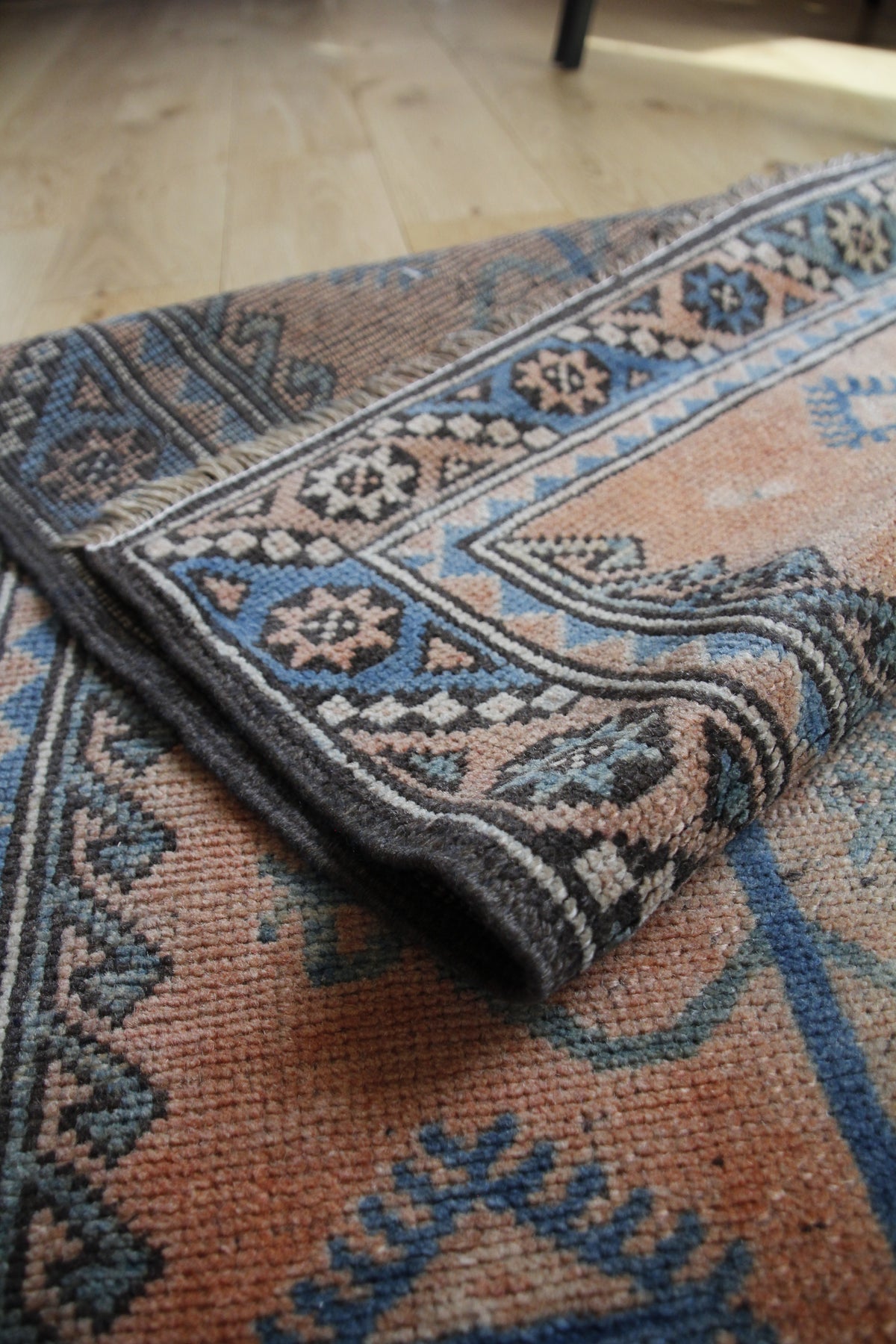 Handmade Vintage Turkish Runner 2'4" X 9'6"