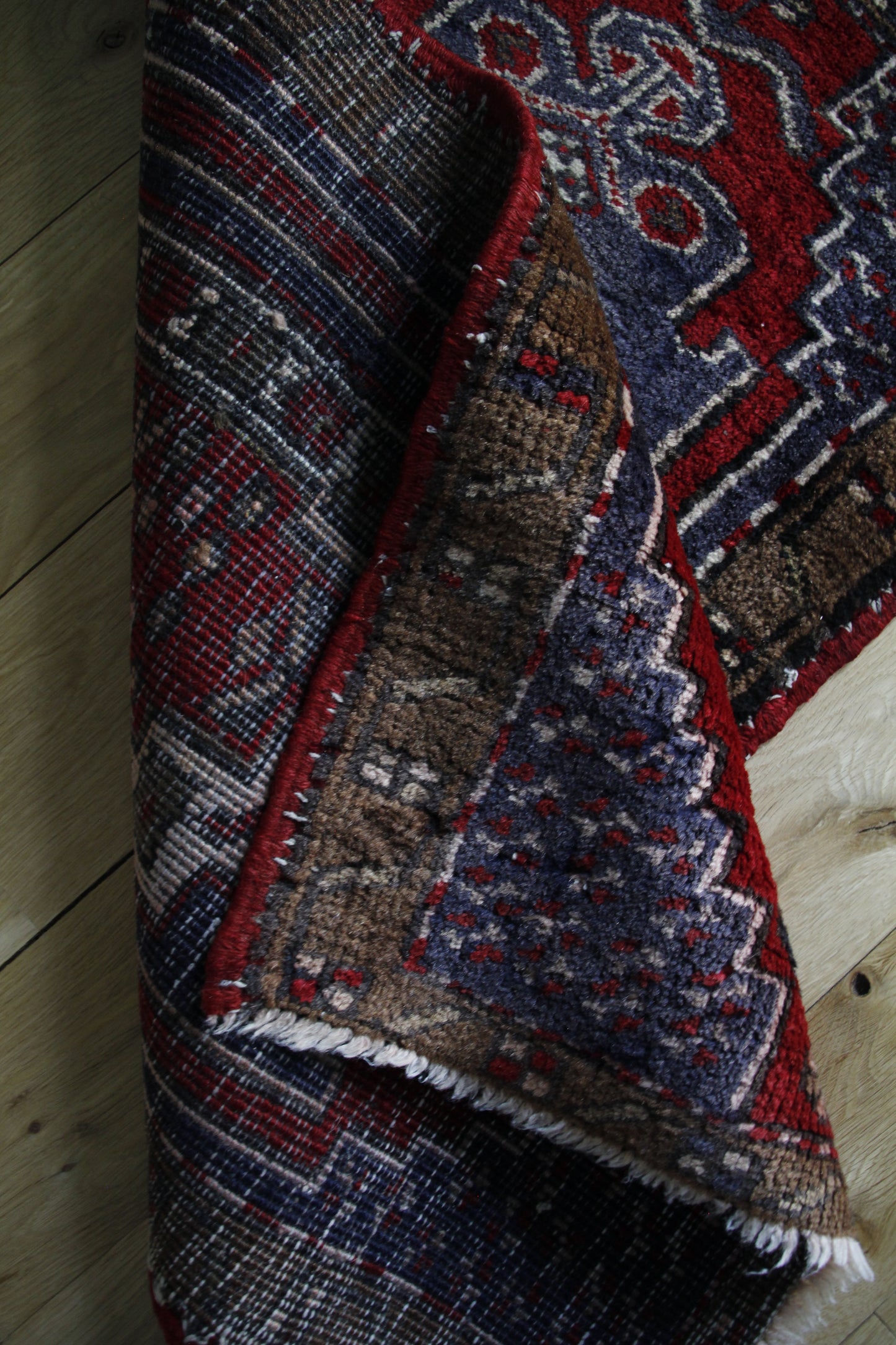 Handmade Vintage Turkish Entryway Rug 1'9" X 3'1"