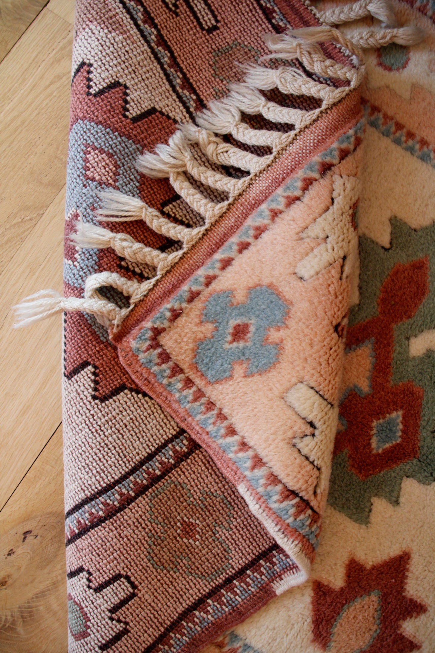 Handmade Vintage Turkish Small Rug 2'7" X 4'4"