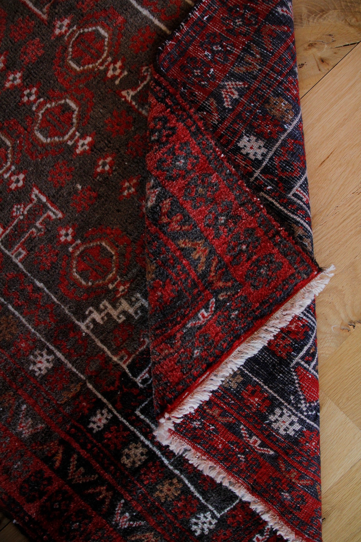 Handmade Vintage Afghan Small Rug 2'9" X 4'8"