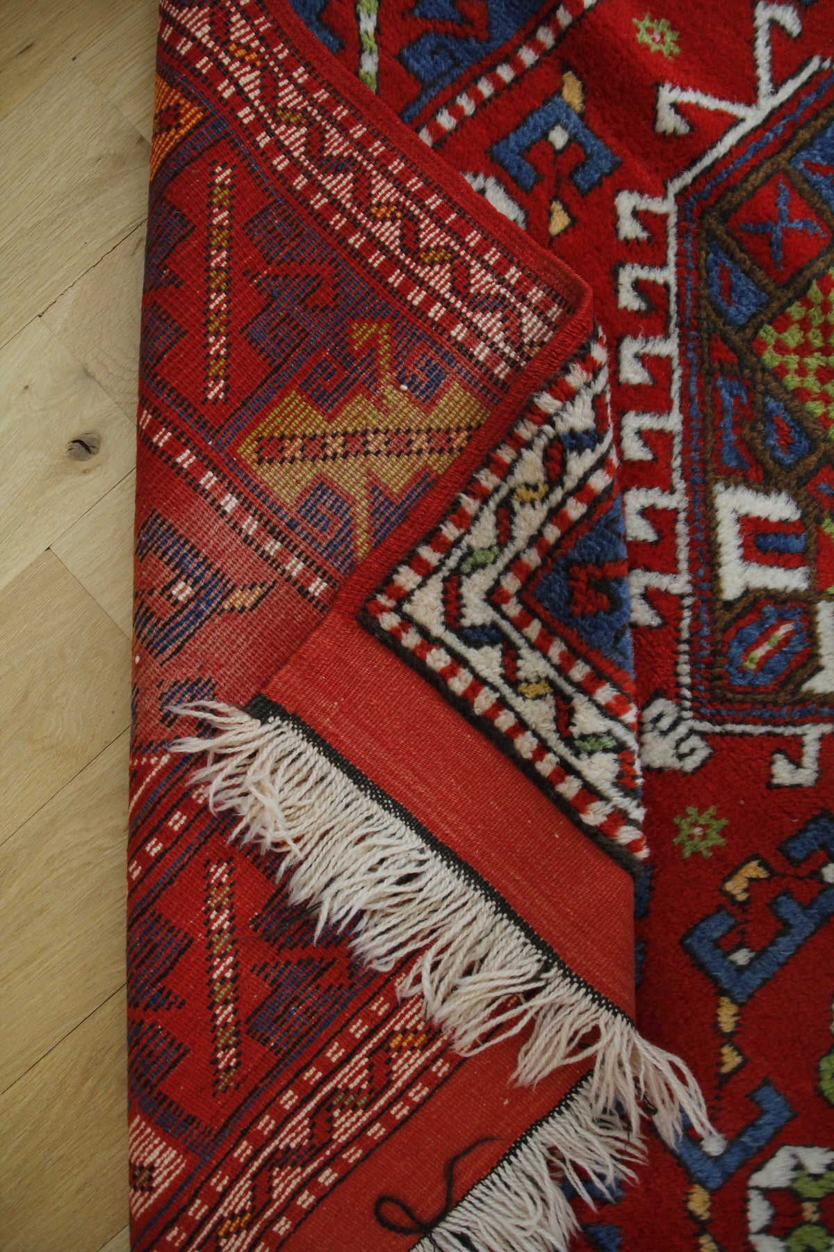Handmade Vintage Turkish Medium Rug 4'5" X 7'