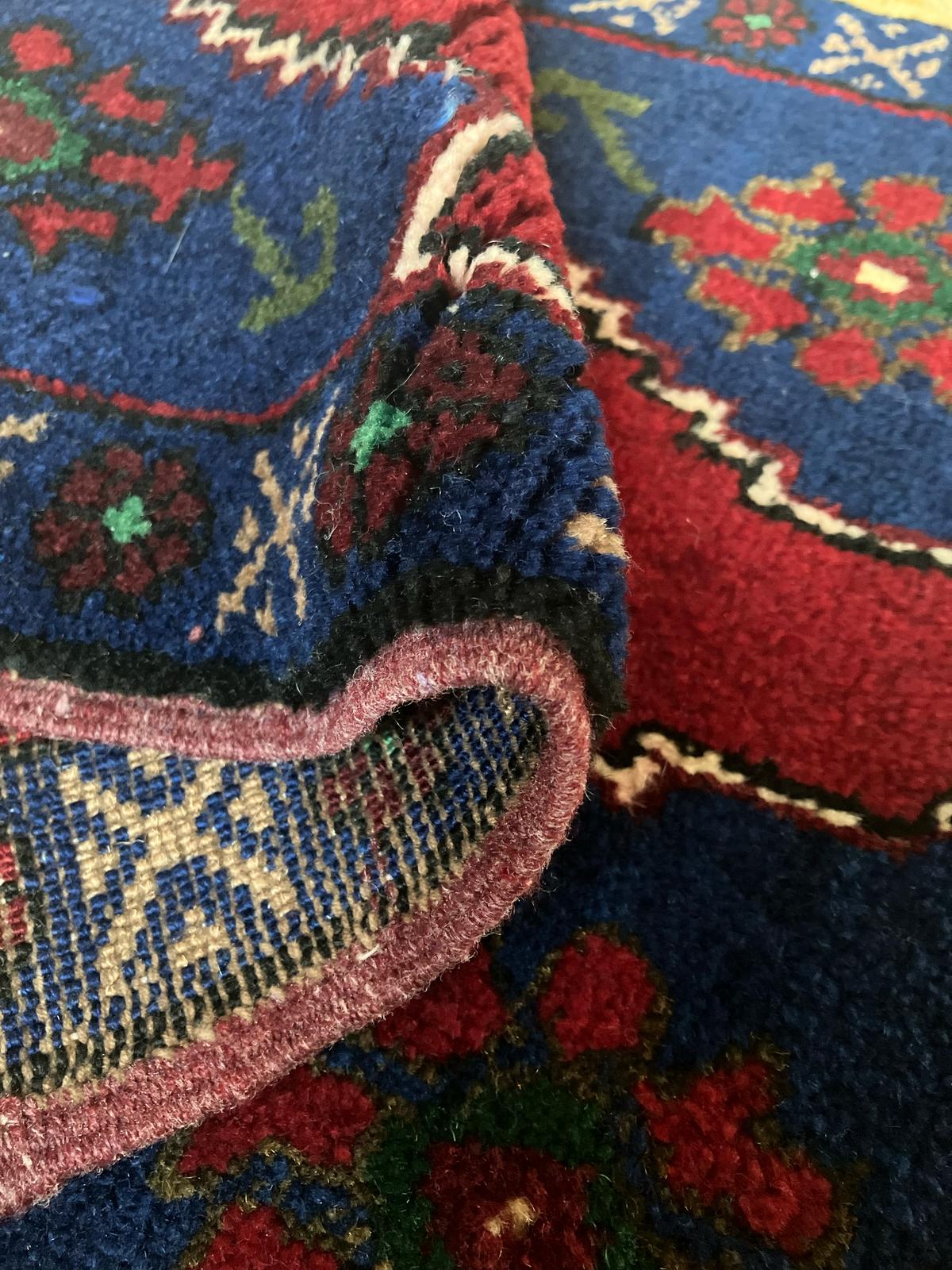 Handmade Vintage Turkish Entryway Rug 1'10" X 3'1"