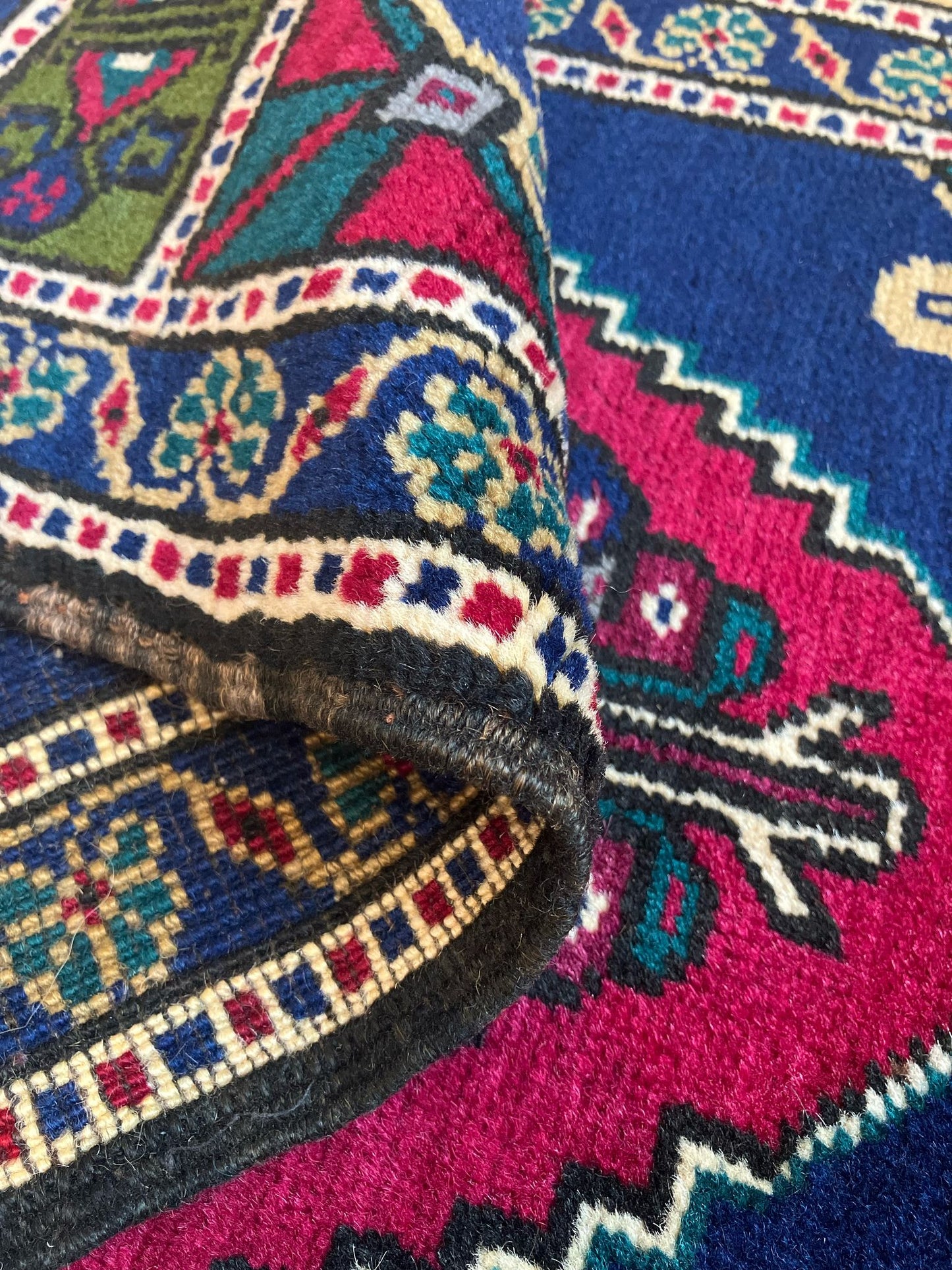 Handmade Vintage Turkish Entryway Rug 1'9" X 3'10"