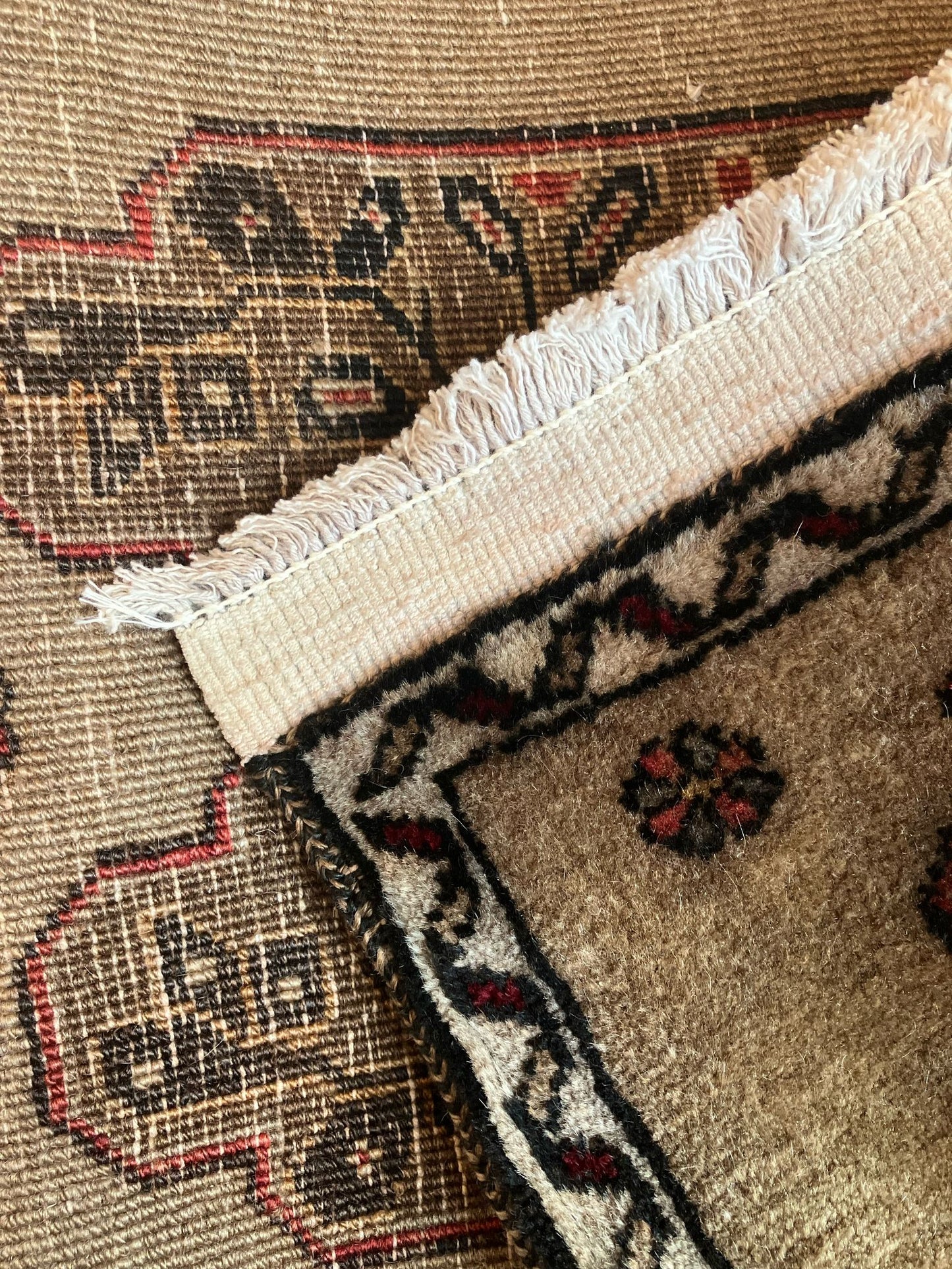 Handmade Vintage Turkish Entryway Rug 1'9" X 3'3"
