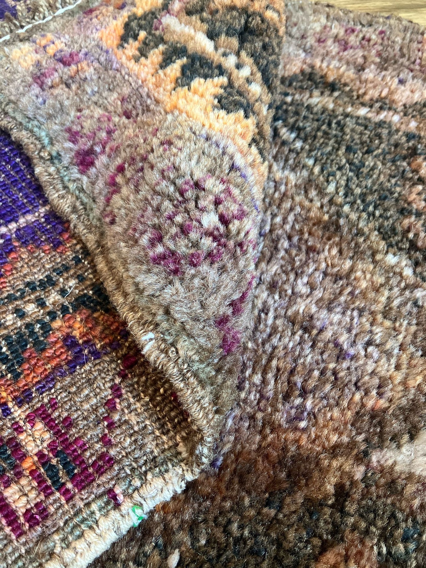 Handmade Vintage Turkish Entryway Rug 1'9" X 3'