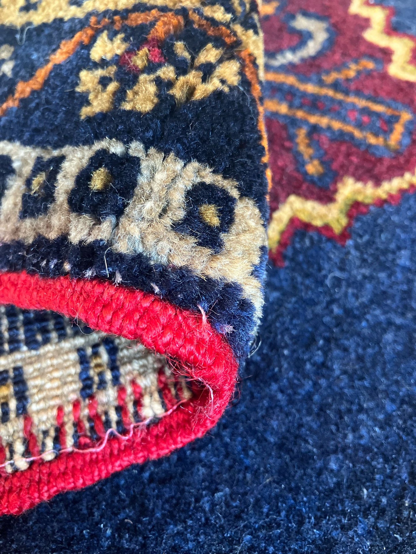 Handmade Vintage Turkish Entryway Rug 1'8" X 2'10"