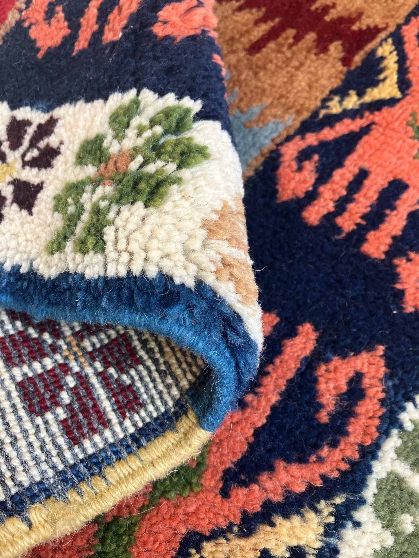 Handmade Vintage Turkish Entryway Rug 2' X 2'8"