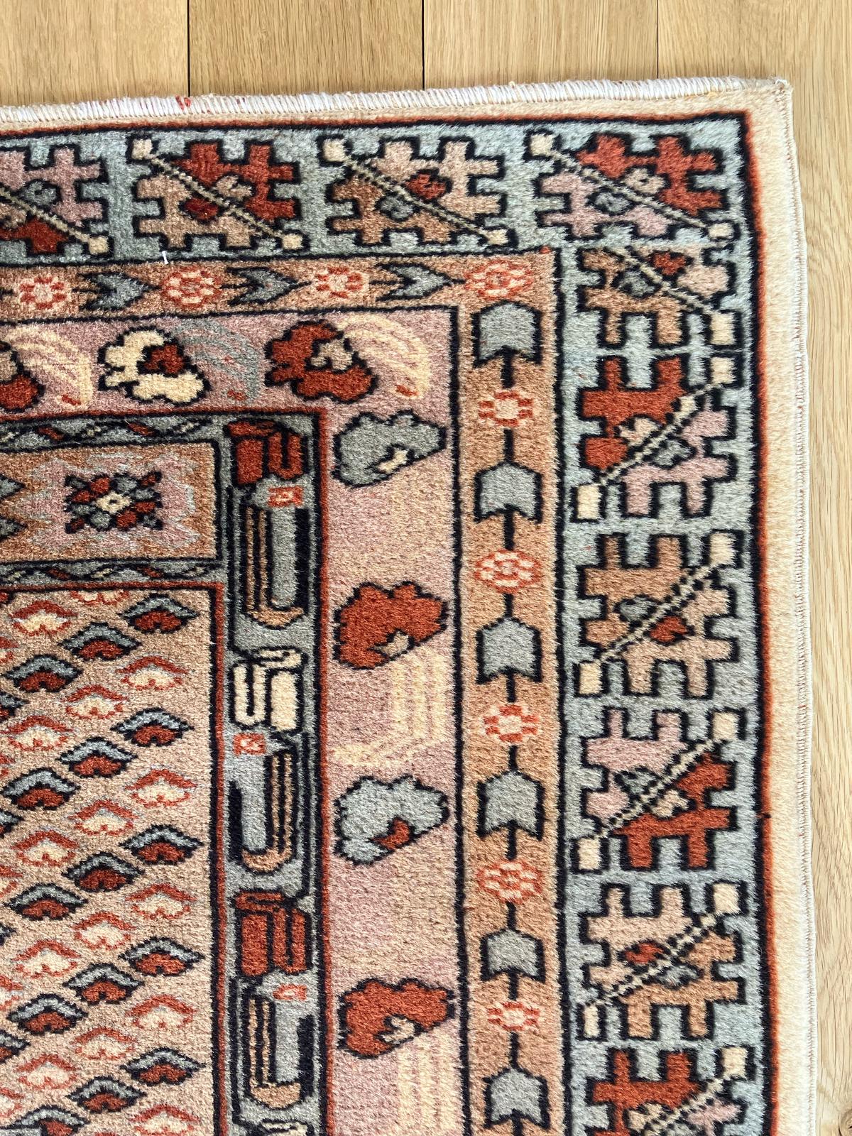 Handmade Vintage Turkish Medium Rug 6'3" X 8'11"
