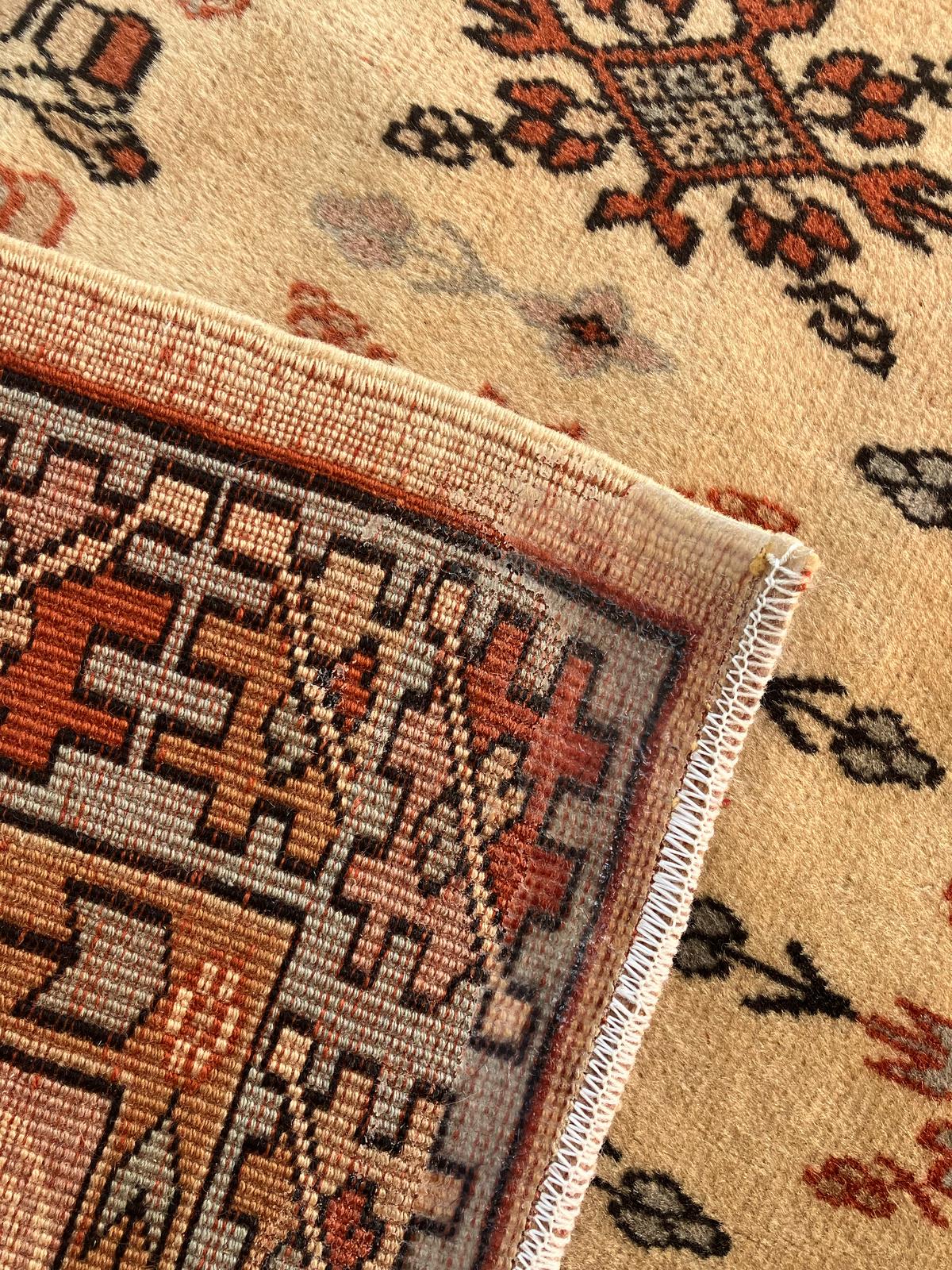 Handmade Vintage Turkish Medium Rug 6'3" X 8'11"