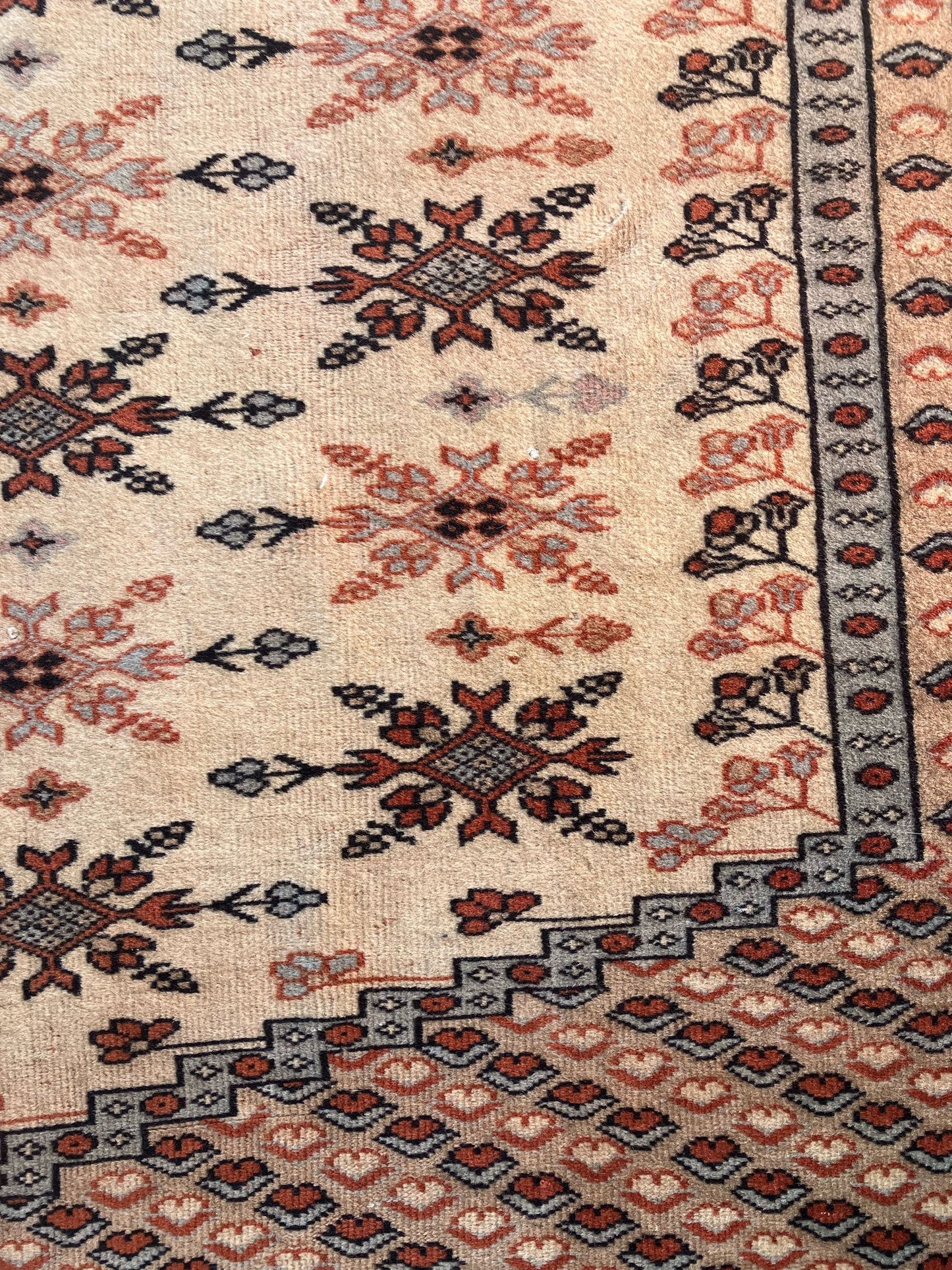 Handmade Vintage Turkish Medium Rug 6'3" X 8'11"