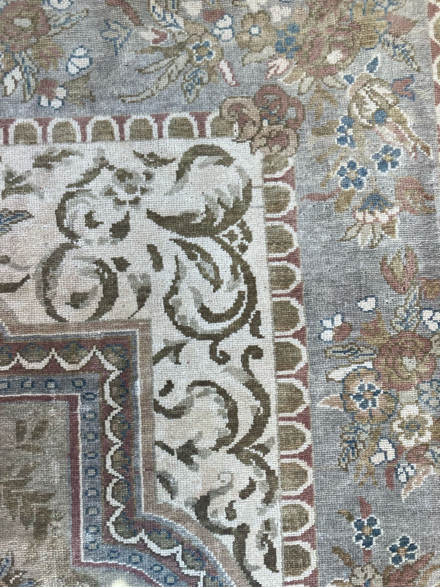 Handmade Vintage Turkish Medium Rug 5'10" X 7'6"