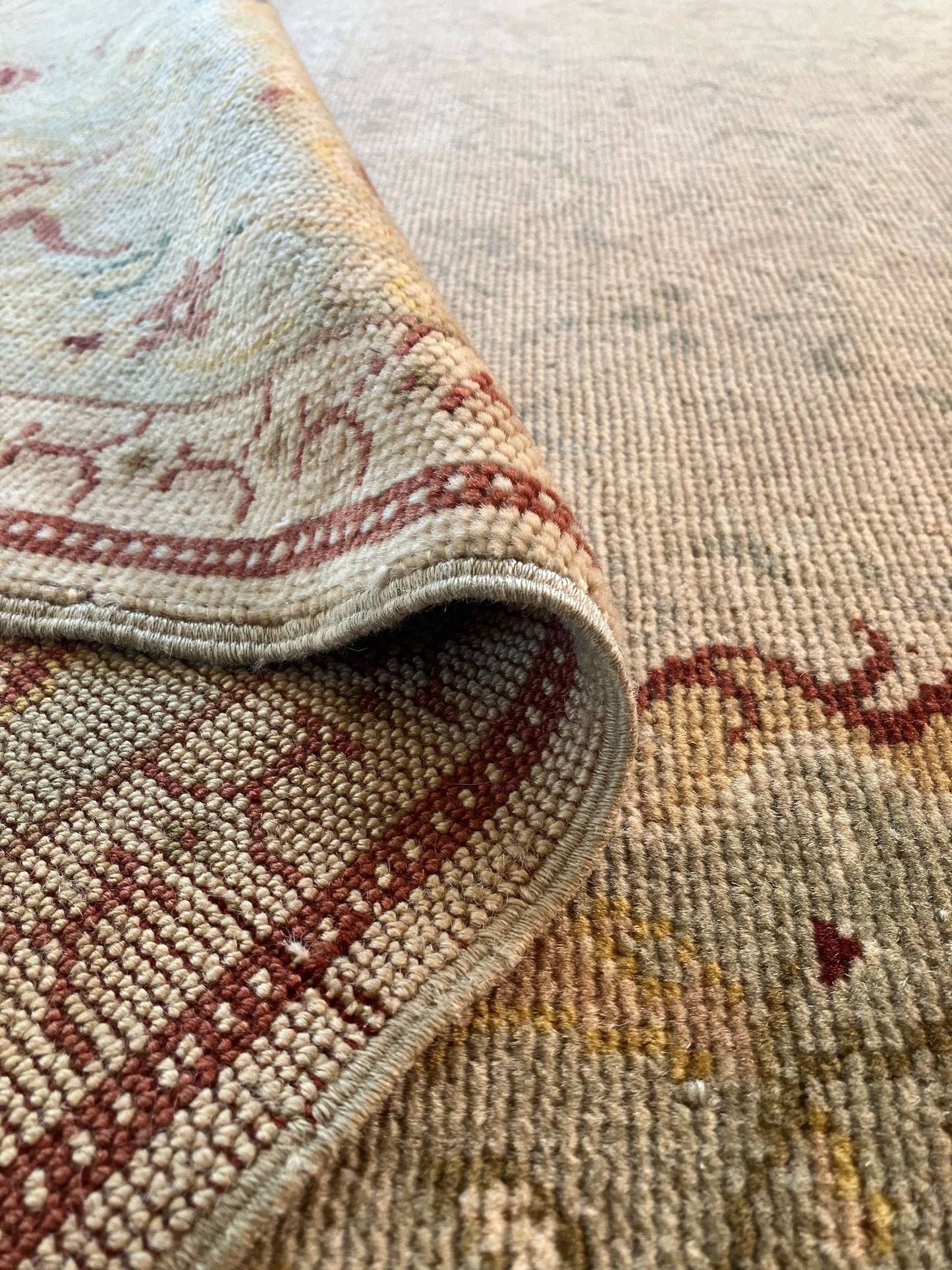 Handmade Vintage Turkish Medium Rug 5'5" X 7'8"