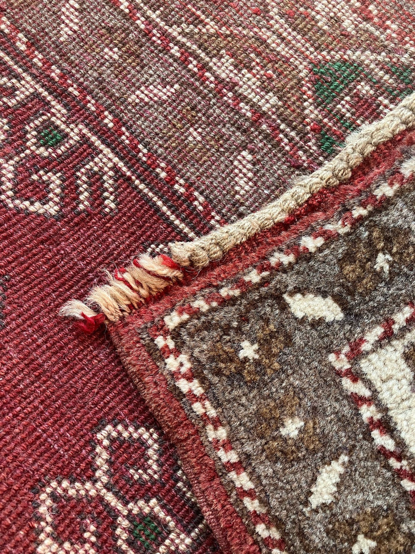 Handmade Vintage Turkish Medium Rug 5' X 7'5"