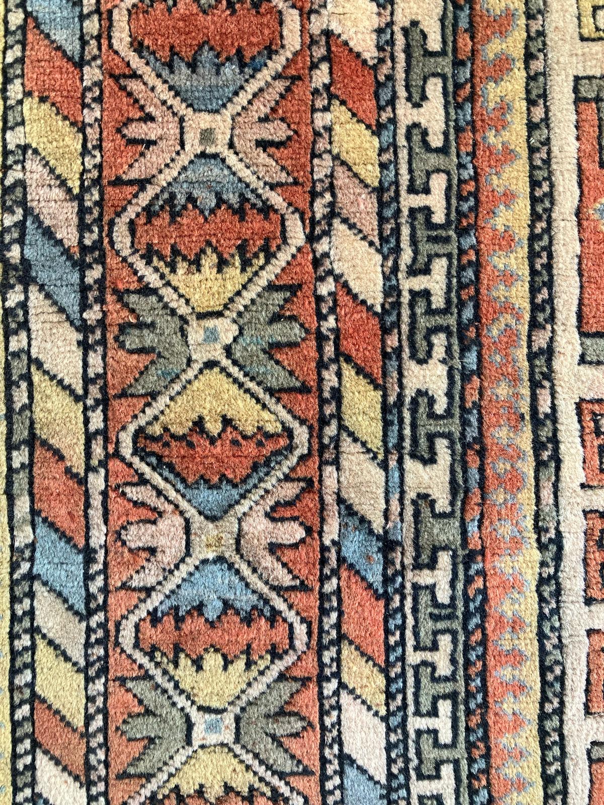 Handmade Vintage Turkish Medium Rug 5' X 6'5"