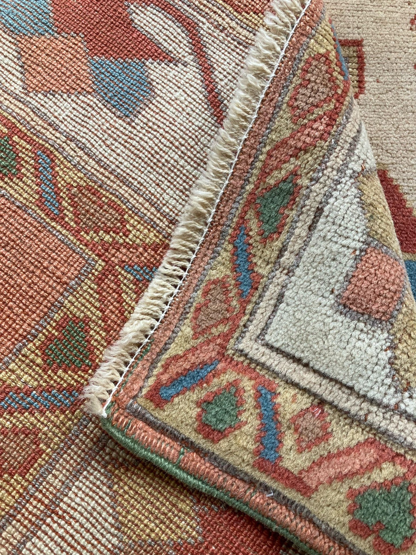 Handmade Vintage Turkish Medium Rug 4'11" X 6'