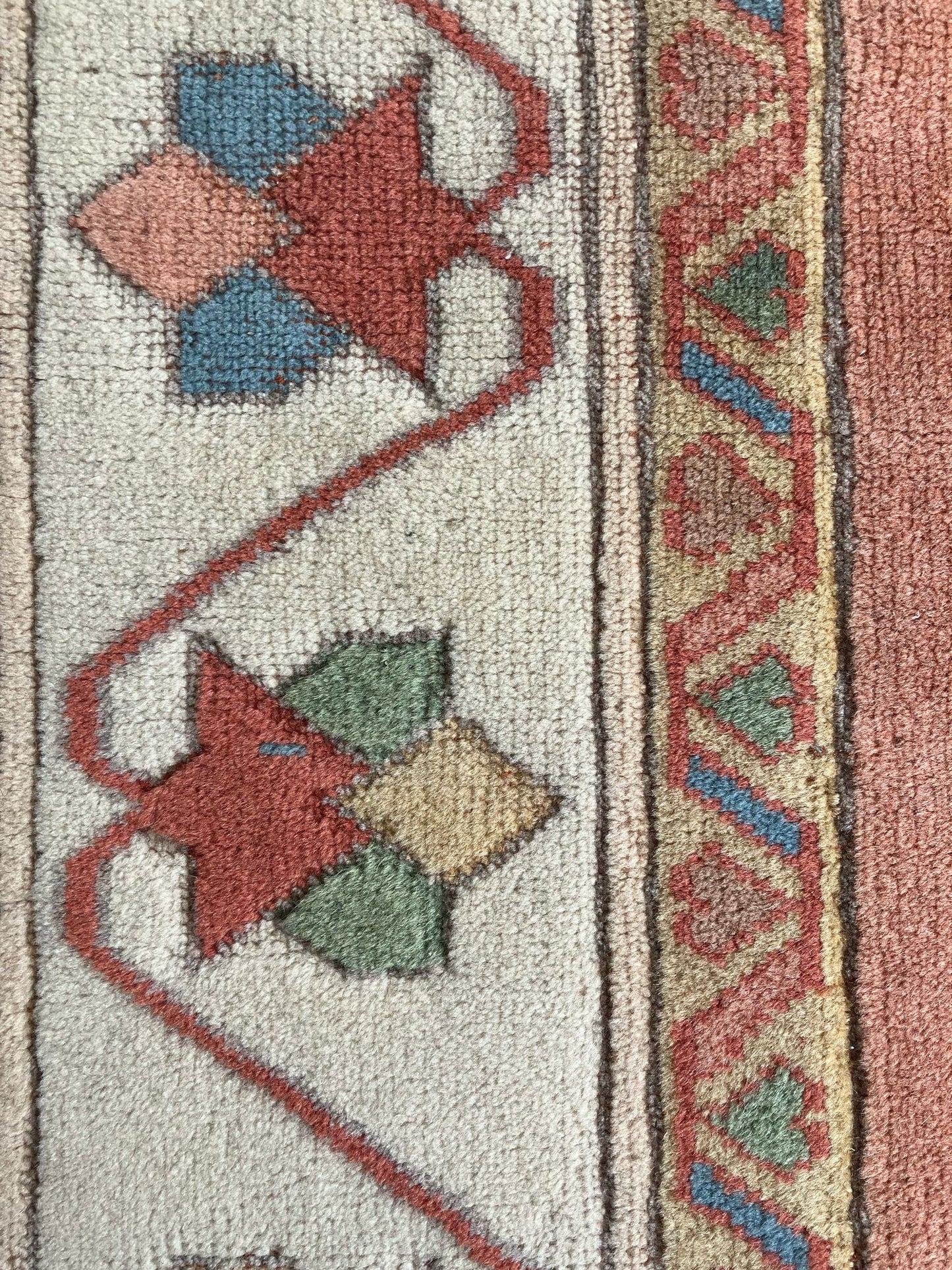 Handmade Vintage Turkish Medium Rug 4'11" X 6'