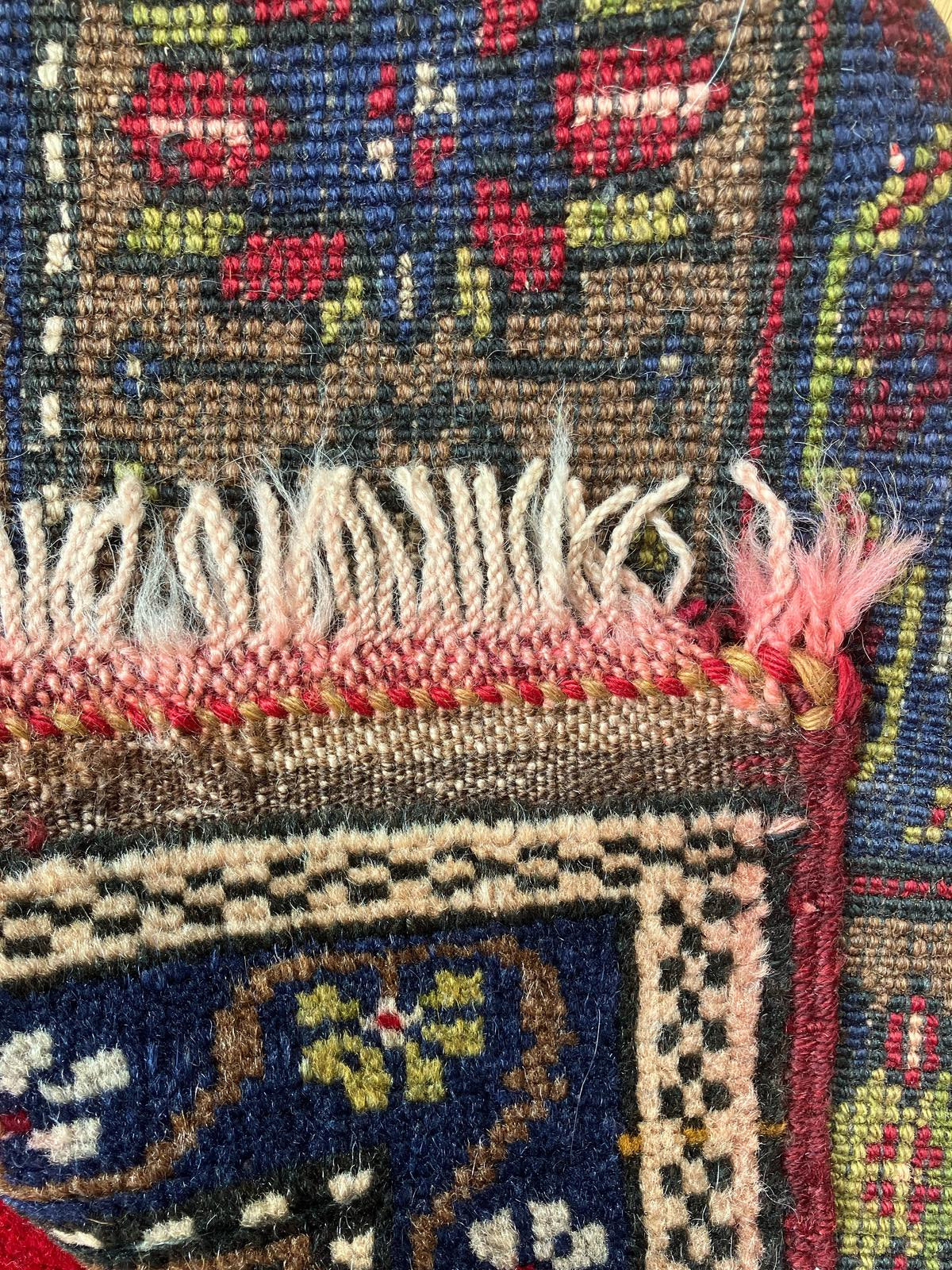 Handmade Vintage Turkish Medium Rug 3'9" X 6'5"