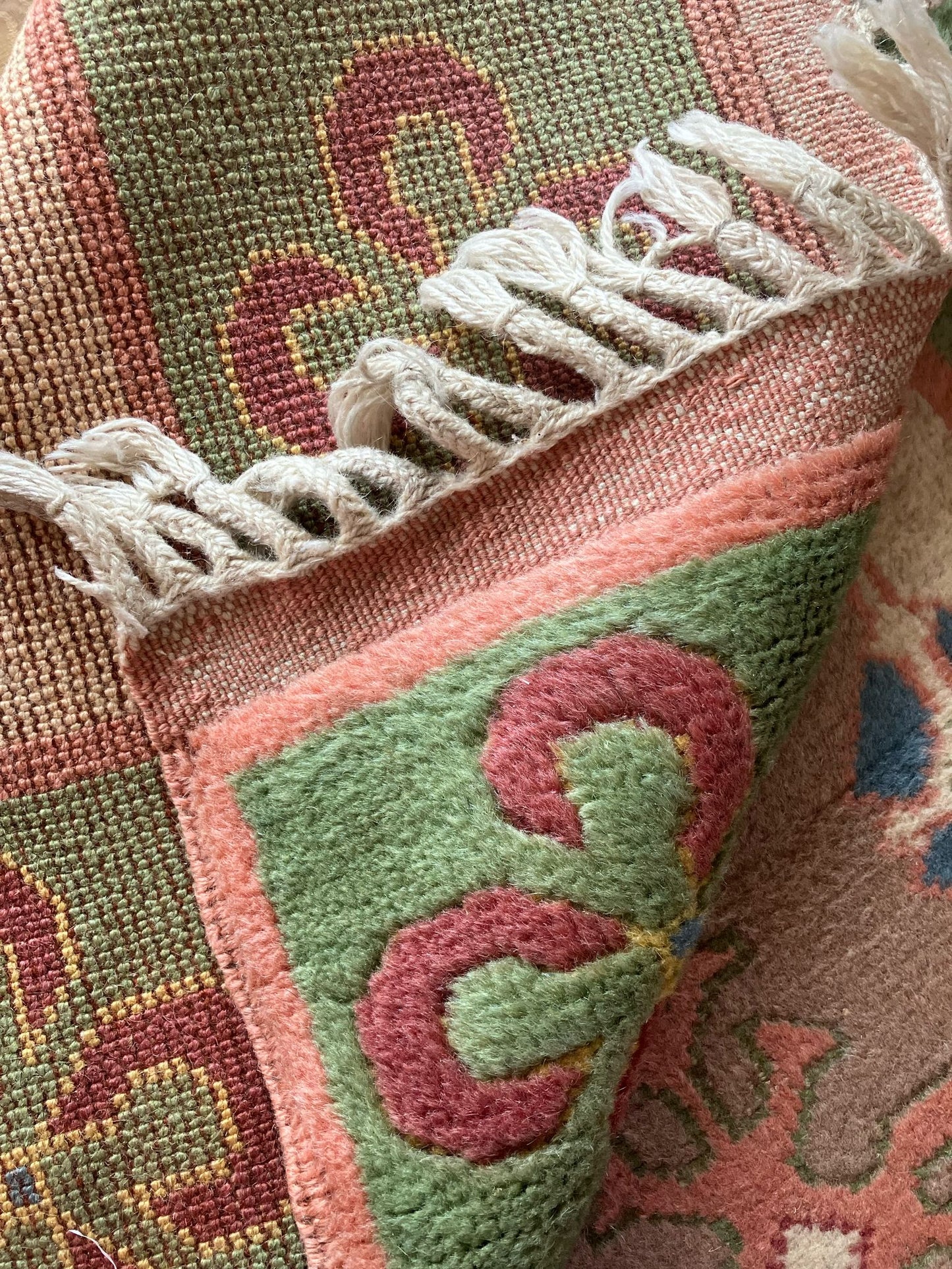 Handmade Vintage Turkish Small Rug 2'10" X 5'