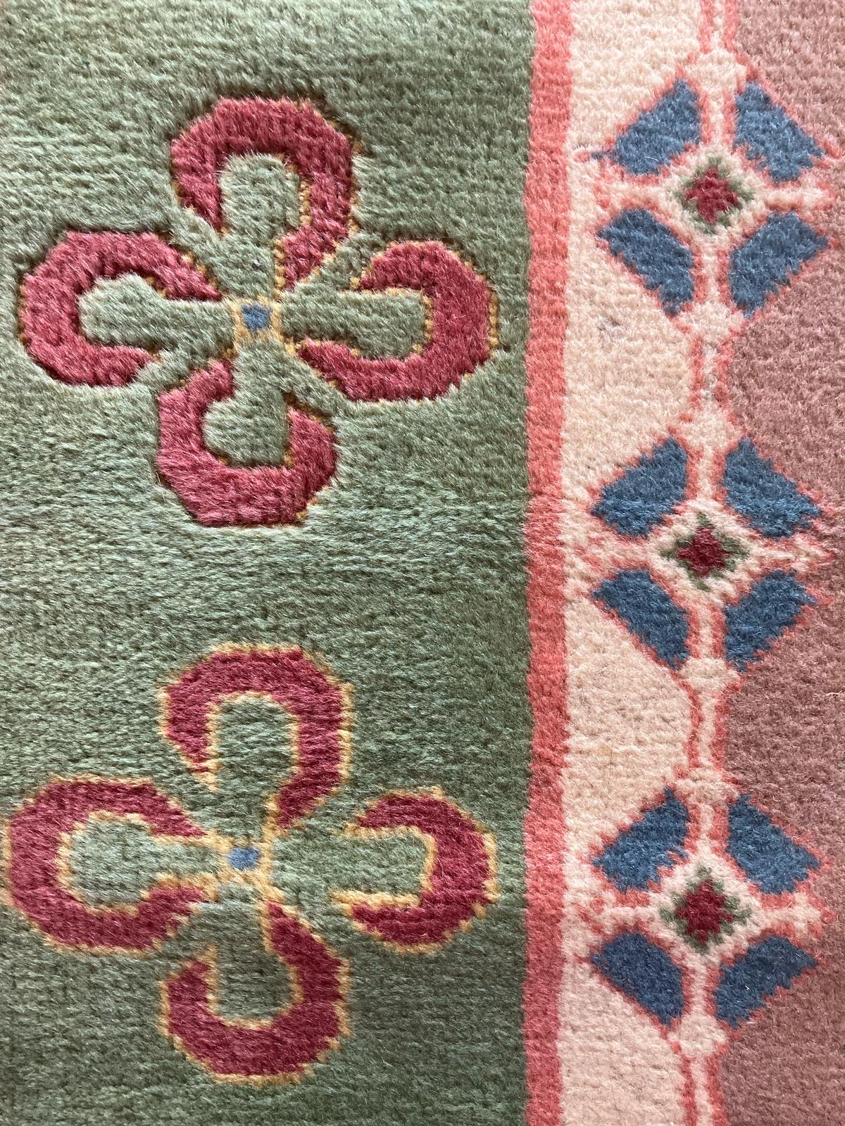 Handmade Vintage Turkish Small Rug 2'10" X 5'
