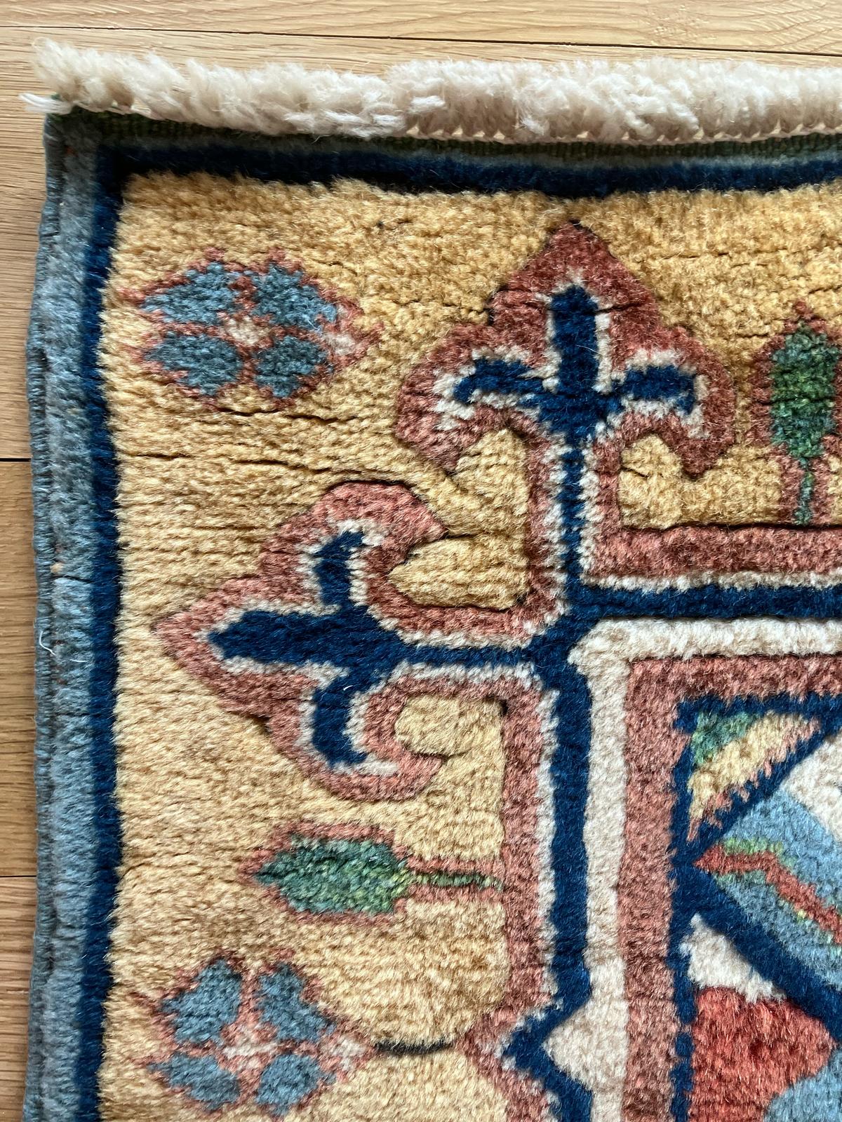 Handmade Vintage Turkish Small Rug 2'9" X 4'11"