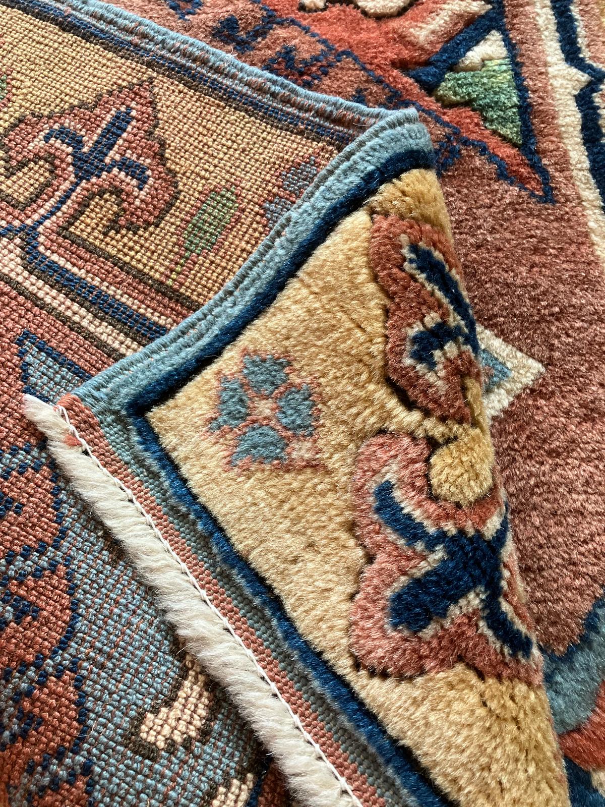 Handmade Vintage Turkish Small Rug 2'9" X 4'11"