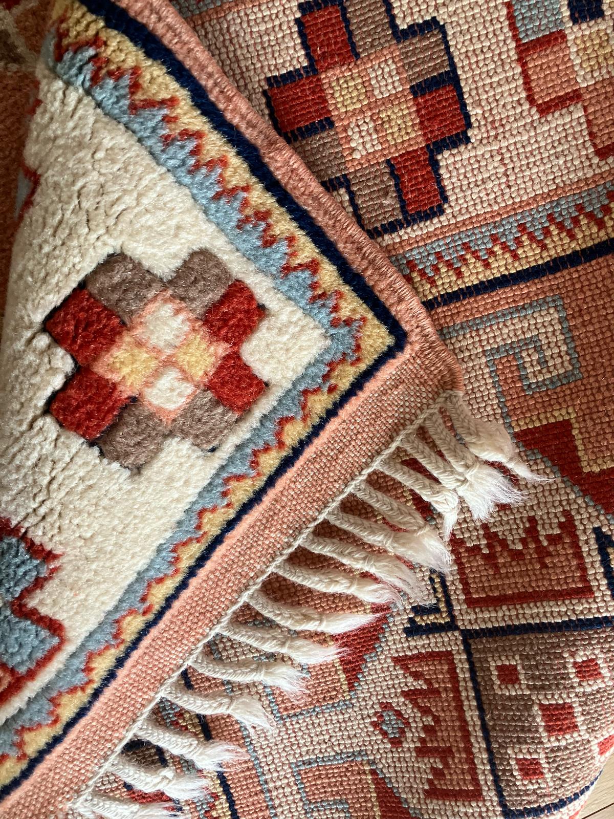 Handmade Vintage Turkish Small Rug 2'8" X 4'9"