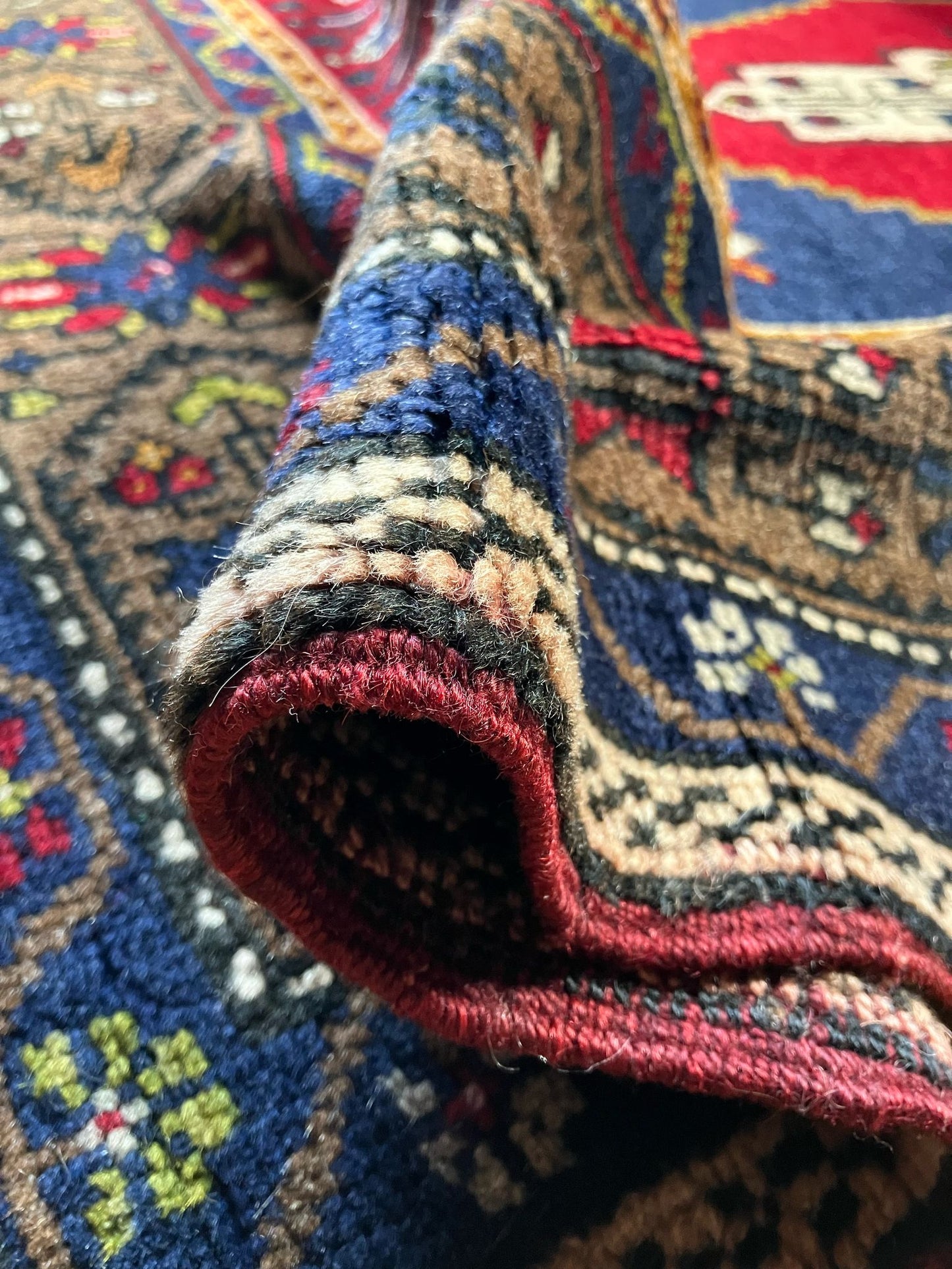 Handmade Vintage Turkish Medium Rug 3'9" X 6'5"