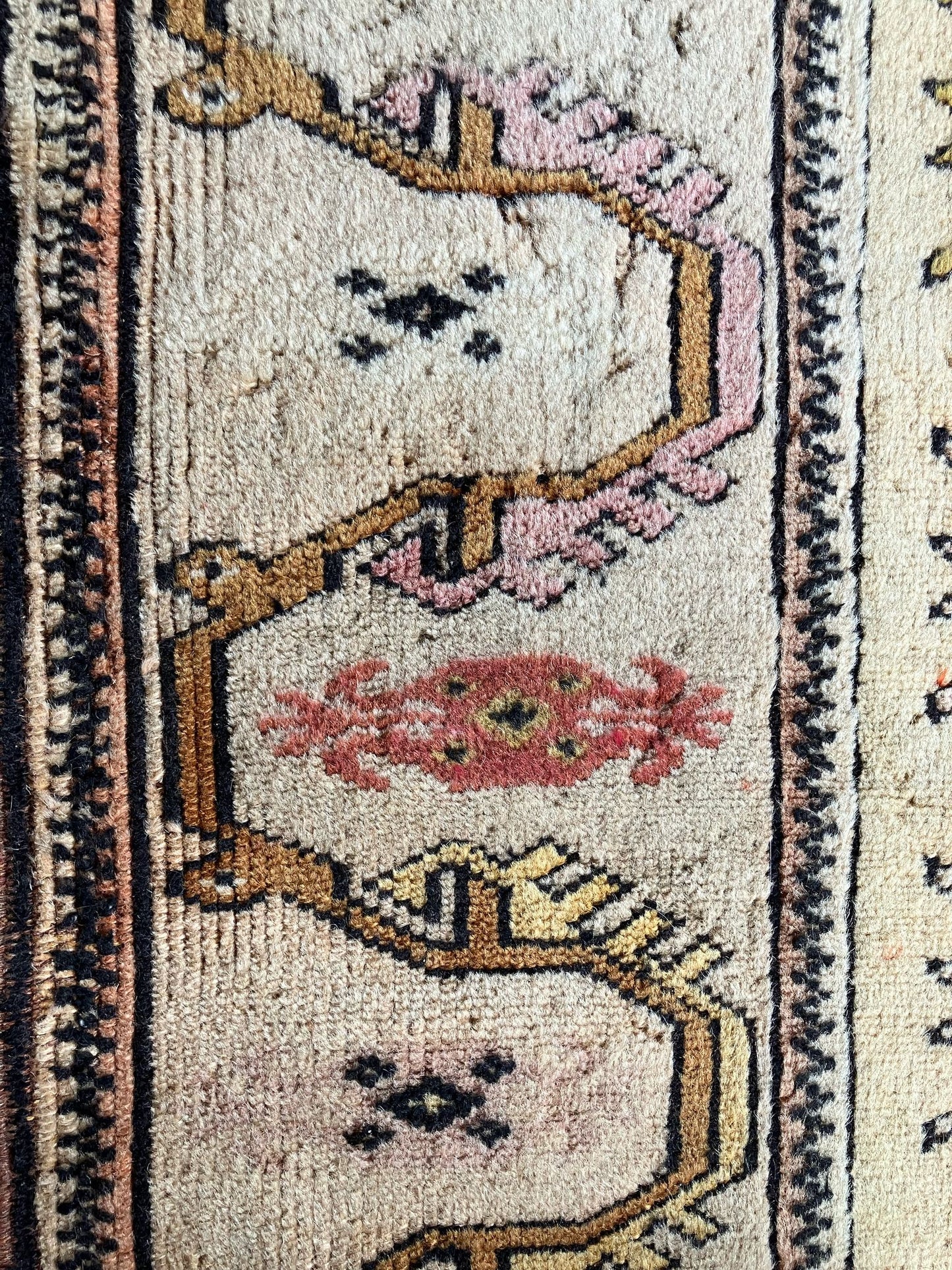 Handmade Vintage Turkish Small Rug 2'5" X 5'8"