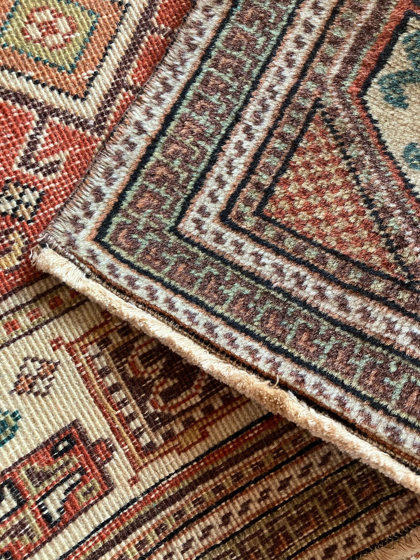 Handmade Vintage Turkish Medium Rug 3'9" X 6'10"