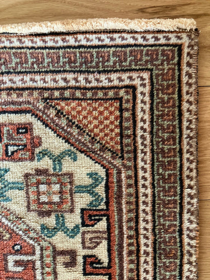 Handmade Vintage Turkish Medium Rug 3'9" X 6'10"