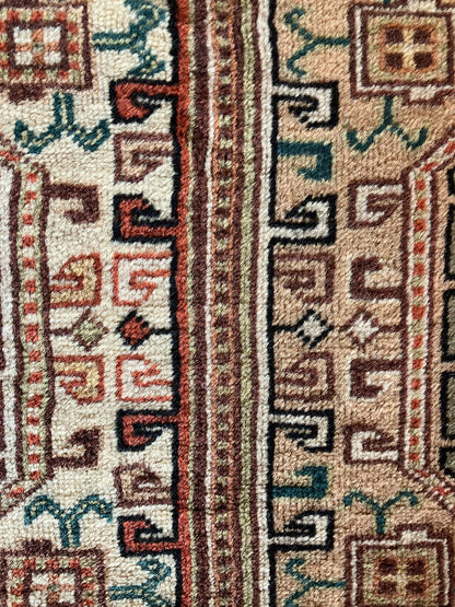 Handmade Vintage Turkish Medium Rug 3'9" X 6'10"