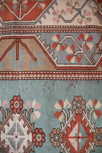 Handmade Vintage Turkish Large Rug 6'5" X 9'8"