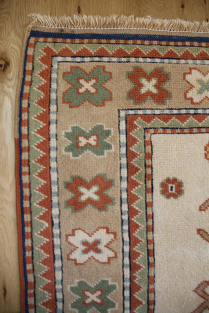 Handmade Vintage Turkish Large Rug 5'8" X 9'