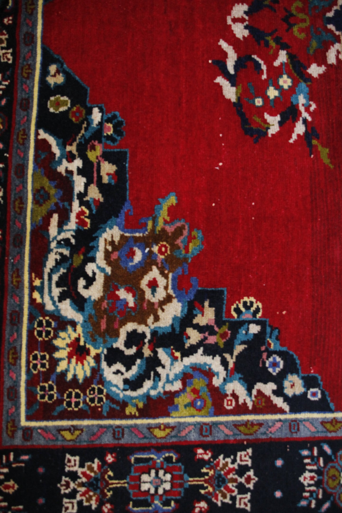 Handmade Vintage Turkish Large Rug 5'11" X 9'5"