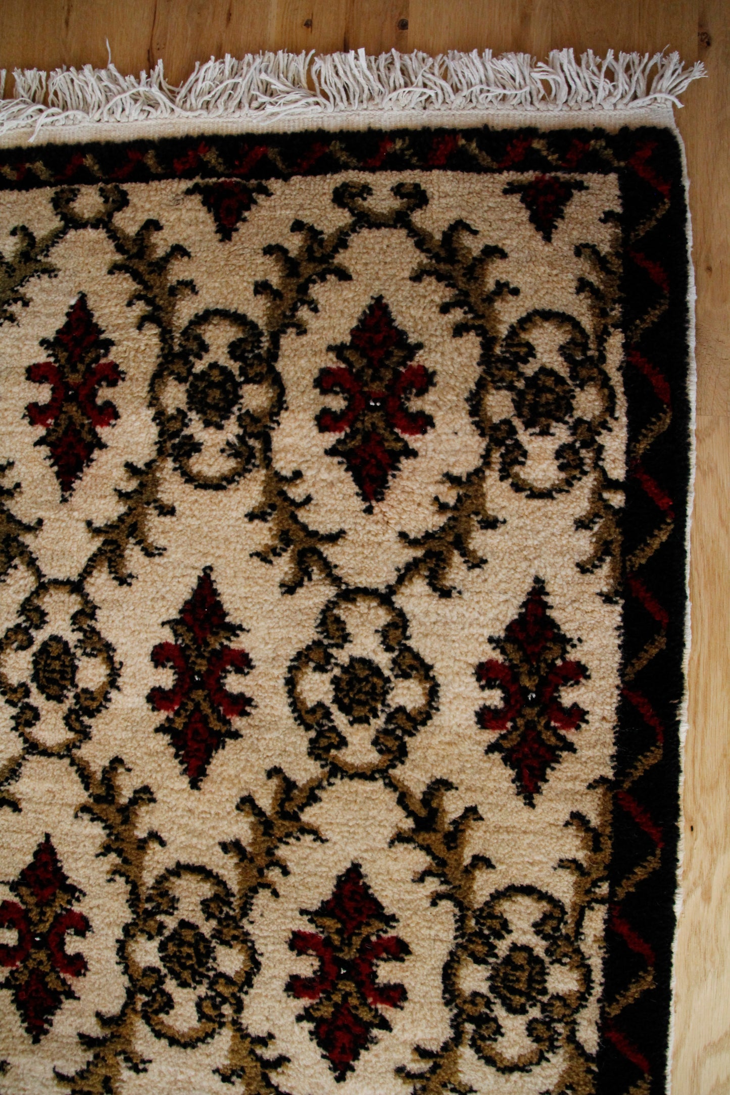 Handmade Vintage Turkish Large Rug 5'8" X 9'