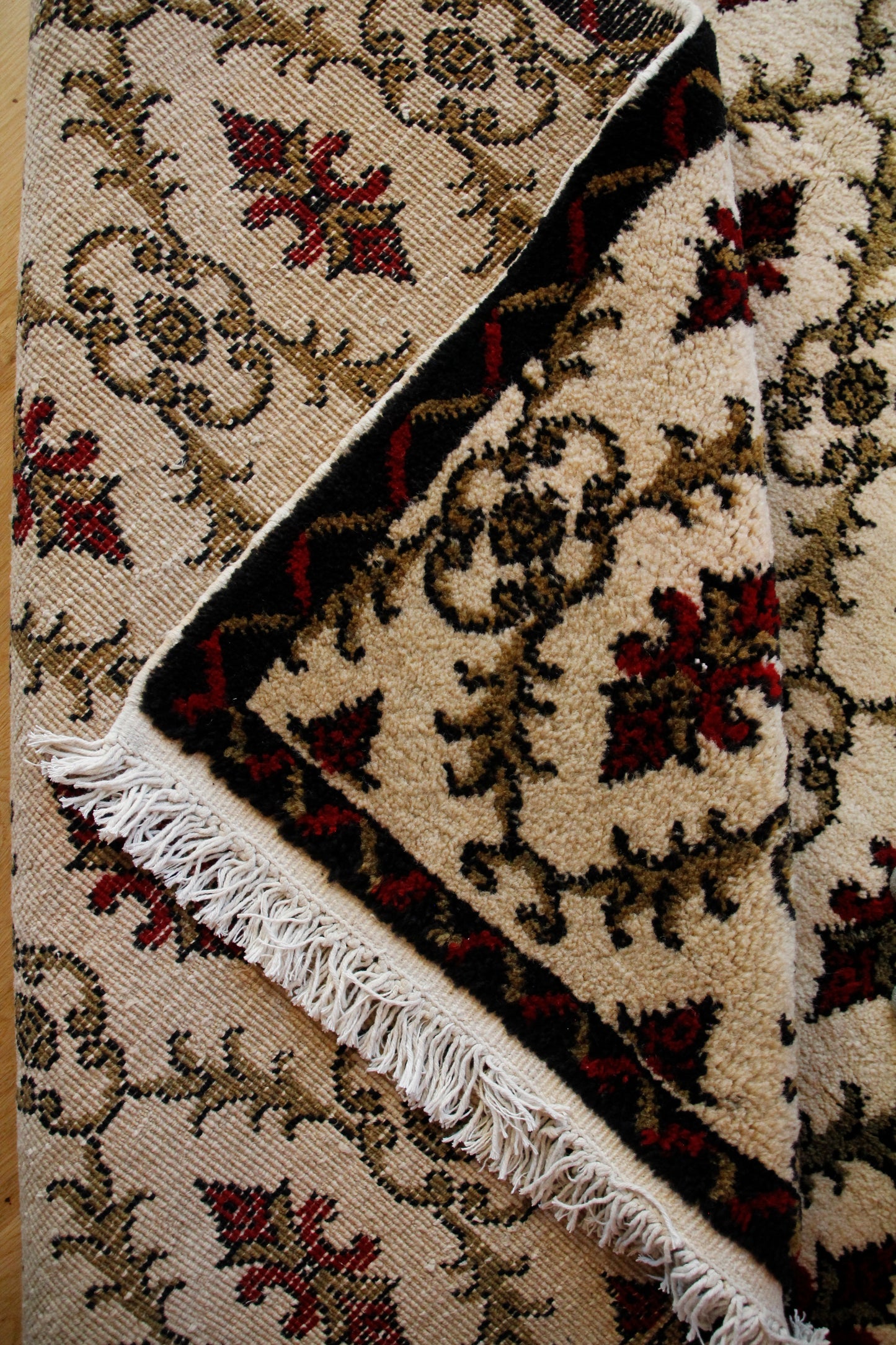 Handmade Vintage Turkish Large Rug 5'8" X 9'