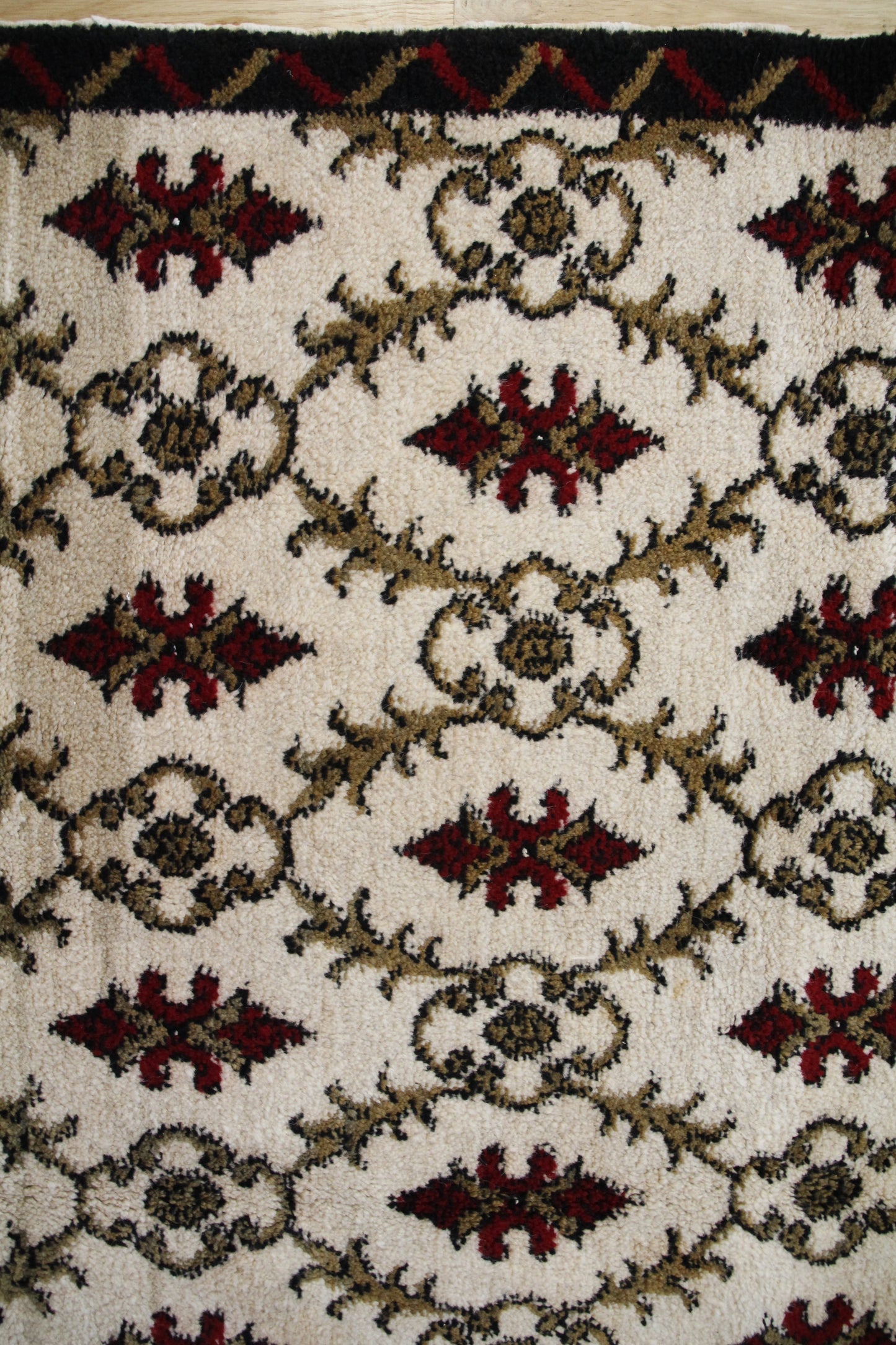 Handmade Vintage Turkish Large Rug 5'8" X 9'