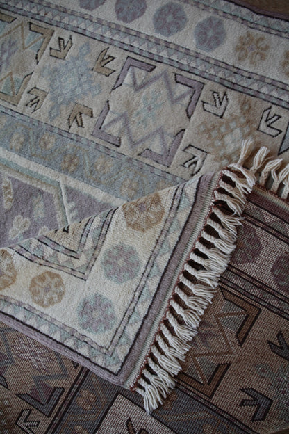 Handmade Vintage Turkish Medium Rug 5'5" X 8'2"