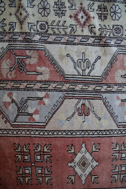 Handmade Vintage Turkish Large Rug 6'7" X 9'9"