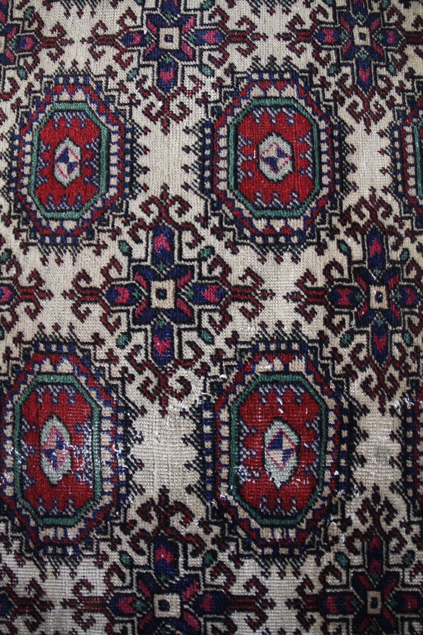 Handmade Vintage Turkish Large Rug 6'5" X 9'9"