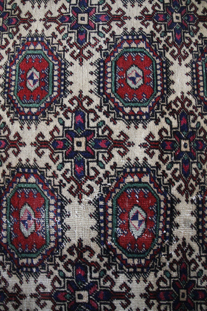 Handmade Vintage Turkish Large Rug 6'5" X 9'9"