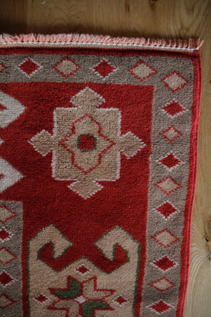 Handmade Vintage Turkish Large Rug 7'1" X 10'4"