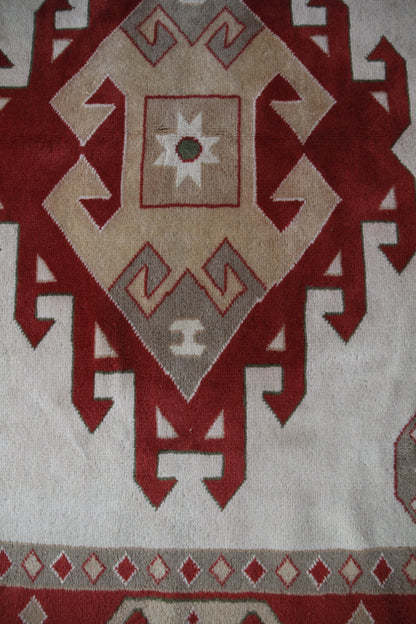 Handmade Vintage Turkish Large Rug 7'1" X 10'4"