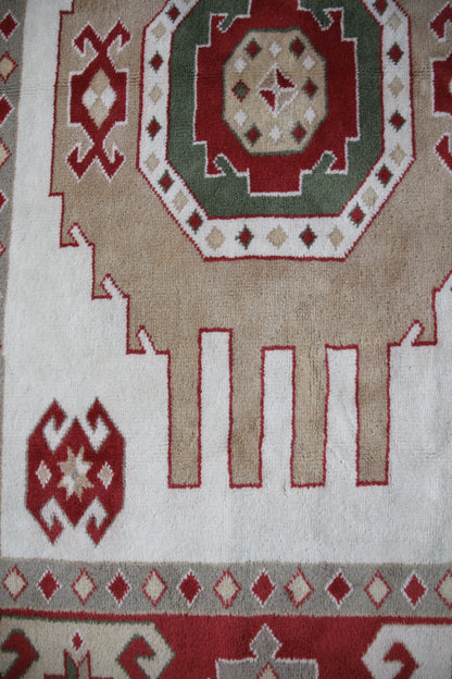 Handmade Vintage Turkish Large Rug 7'1" X 10'4"