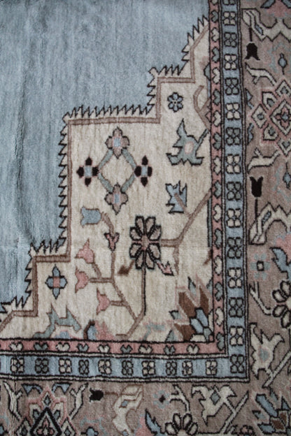 Handmade Vintage Turkish Large Rug 7'10" X 10'1"