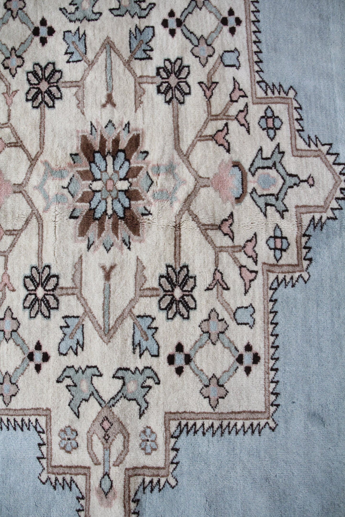 Handmade Vintage Turkish Large Rug 7'10" X 10'1"