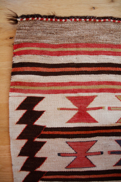 Handmade Vintage Turkish Small Kilim 2'9" X 4'8"